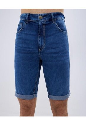 Bermuda Para Hombre  Color Azul Medio Marca Ostu #60100405