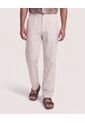 Pantalón De Moda Con Pinzas  Para Hombre Marfil Ostu de Ostu