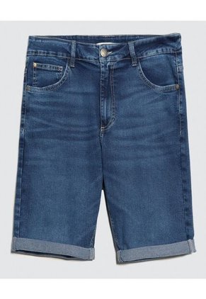 Bermuda Para Hombre  Color Azul Medio Marca Ostu #60100405