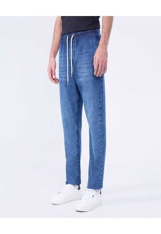 Jean Para Hombre Jogger Color Azul Marca Ostu #60160418 Ostu