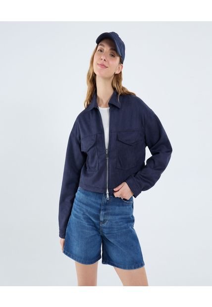 Chaqueta Para Mujer Trucker Color Azul Marca Ostu #40080238