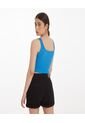 Crop Top Para Mujer Manga Sisa Color Azul  Marca Ostu #40091645 de Ostu
