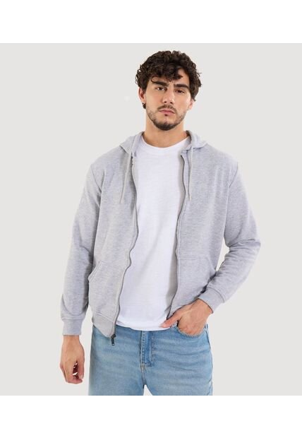 Buzo Para Hombre Zipper Color Gris  Marca Ostu #60060271