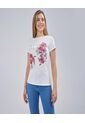 Camiseta Para Mujer Manga Corta Color Blanco Marca Ostu #40092105 de Ostu