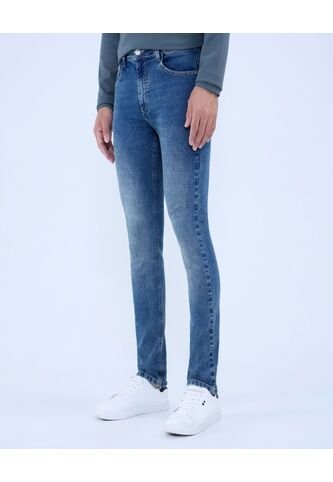 Jean Para Hombre Slim Color Azul Claro Marca Ostu #60160411 Ostu