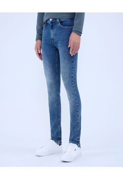 Jean Para Hombre Slim Color Azul Claro Marca Ostu #60160411