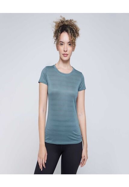 Camiseta Para Mujer Manga Corta Color Verde  Marca Ostu #40092071