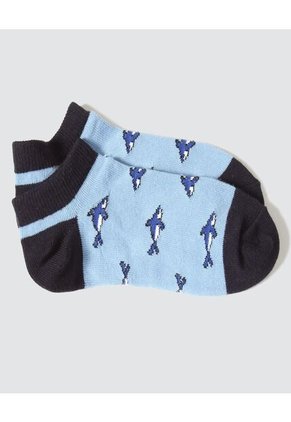 Medias Infantil Niño Invisible Algodon Color Negro Marca Ostu #80980078