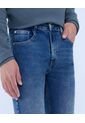 Jean Para Hombre Slim Color Azul Claro Marca Ostu #60160411 de Ostu