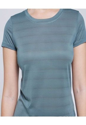 Camiseta Para Mujer Manga Corta Color Verde Marca Ostu #40092071