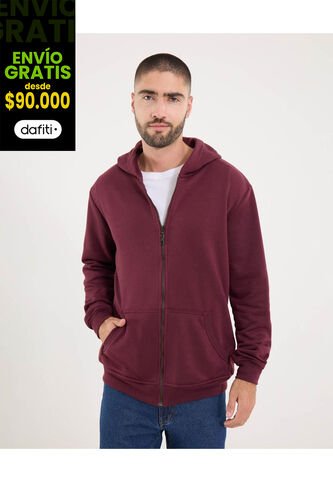 Buzo Para Hombre Zipper Color Vino Marca Ostu #60060563 Ostu