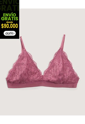 Bralette Para Mujer Encaje Color Morado Marca Ostu #40810007 Ostu