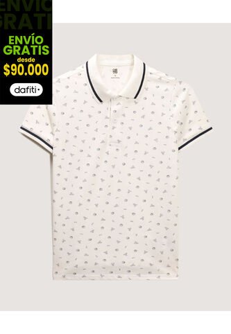 Polo Infantil Niño Manga Corta Color Crema Marca Ostu #80110105 Ostu