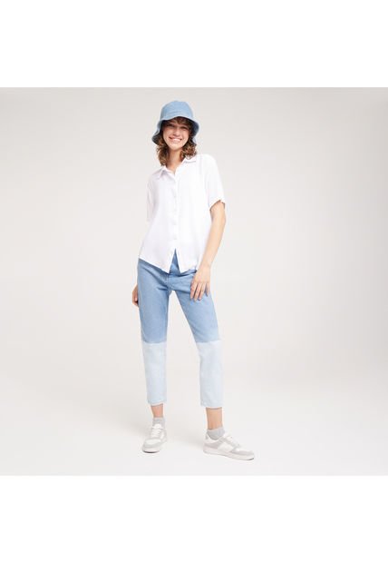 Jean Para Mujer Mom Color Azul  Marca Ostu #40160280