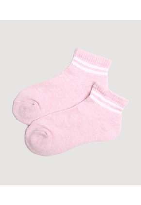 Medias Infantil Niña Tobillera Color Rosa Marca Ostu #90980159