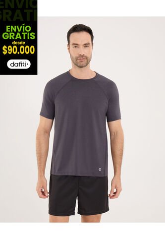 Camiseta Para Hombre Manga Corta Cuello Redondo Color Gris Marca Ostu #60091657 Ostu