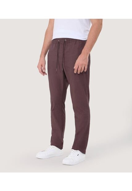 Pantalon Para Hombre Jogger Color Café  Marca Ostu #60070415