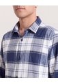 Camisa Leñadora  Para Hombre Azul Ostu de Ostu
