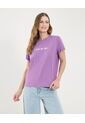 Camiseta Para Mujer Manga Corta Color Purpura Marca Ostu #40092160 de Ostu