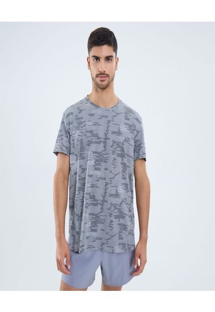 Camiseta Para Hombre Manga Corta Cuello Redondo Color Gris Marca Ostu #60091655
