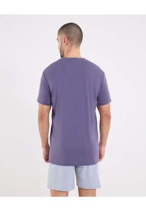 Camiseta  Para Hombre Manga Corta Cuello Redondo Color Morado Marca Ostu #60091742
