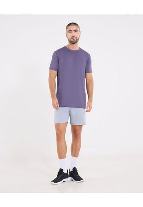 Camiseta  Para Hombre Manga Corta Cuello Redondo Color Morado Marca Ostu #60091742