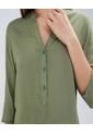 Blusa Para Mujer Manga 3/4 Color Verde  Marca Ostu #40121030 de Ostu