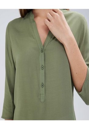 Blusa Para Mujer Manga 3/4 Color Verde Marca Ostu #40121030