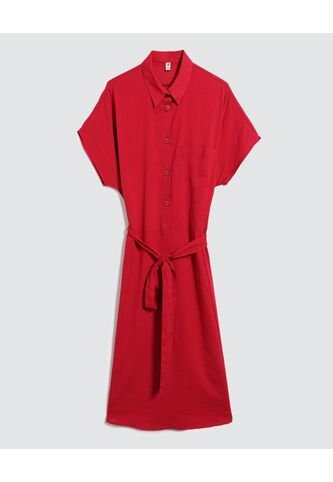 Vestido Para Mujer Manga Corta Color Rojo Marca Ostu #40170266 Ostu