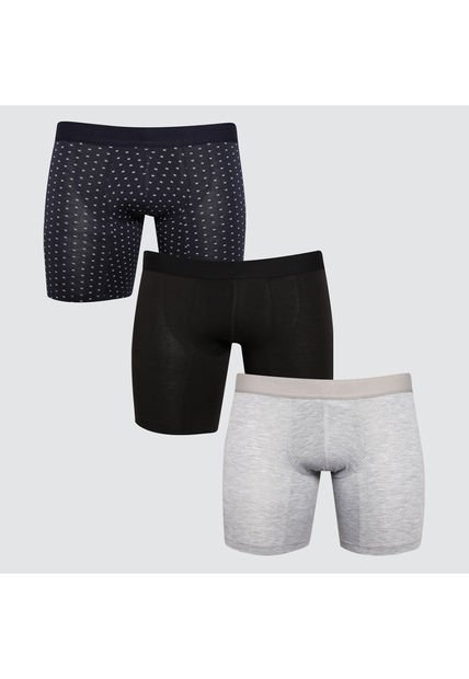 Boxer Para Hombre Filete Medio Algodón Color Pack X Marca Ostu #60000392