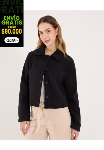 Chaqueta Para Mujer Estructurada Color Negro Marca Ostu #40080249 Ostu
