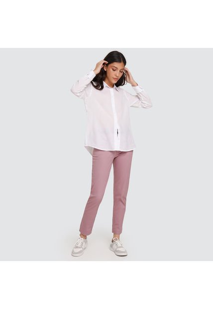 Pantalon Para Mujer Chino Color Rosa Marca Ostu #40070345