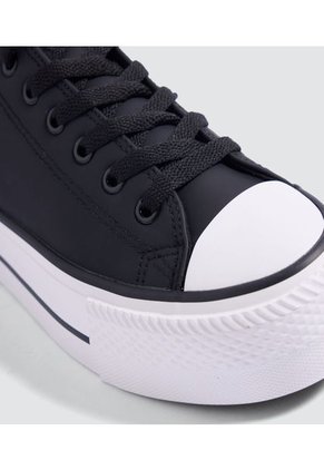Tenis Para Mujer Canvas Color Negro Marca Ostu #40720134