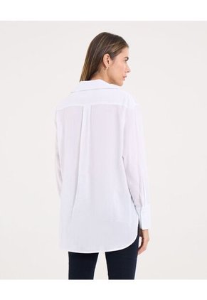 Camisa Para Mujer Manga Larga Color Blanco Marca Ostu #40010328