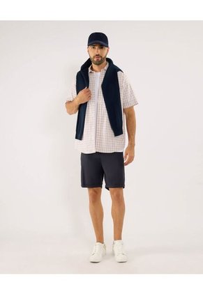 Bermuda Para Hombre Regular Corto Color Azul Marca Ostu #60100475