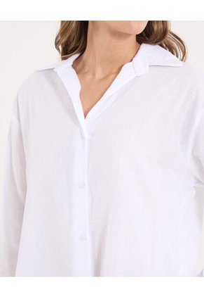 Camisa Para Mujer Manga Larga Color Blanco Marca Ostu #40010328