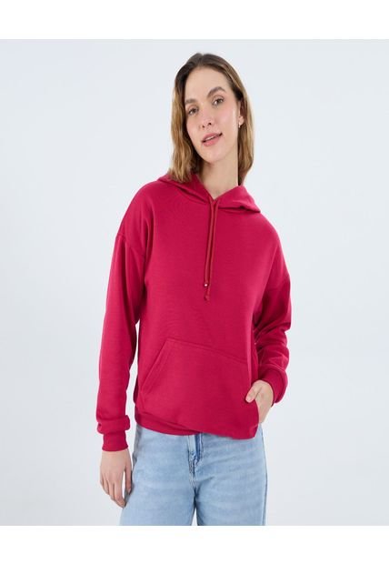 Buzo Para Mujer Hoodie Color Rojo Marca Ostu #40060459