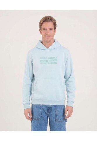 Buzo Hoodie Con Estampado  Para Hombre Verde Ostu Ostu