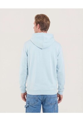 Buzo Hoodie Con Estampado  Para Hombre Verde Ostu