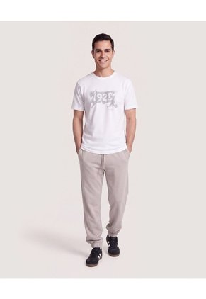 Camiseta Mickey 1928 Para Hombre Crema Ostu