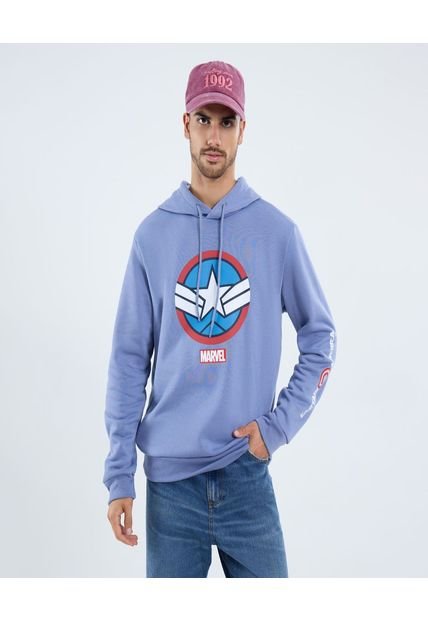 Buzo Para Hombre Hoodie Color Azul Marca Ostu #60060541