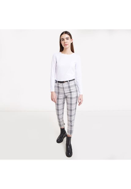 Pantalon Para Mujer Chino Color Gris  Marca Ostu #40070405