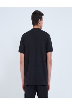 Camiseta Para Hombre Manga Corta Cuello Redondo Color Negro Marca Ostu #60091586