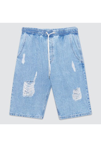 Bermuda Para Hombre Jogger Color Azul  Marca Ostu #60100269