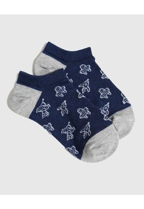 Medias Infantil Niño Invisible Color Negro Marca Ostu #80980116