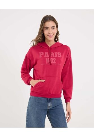 Buzo Para Mujer Hoodie Color Rojo Marca Ostu #40060461 Ostu