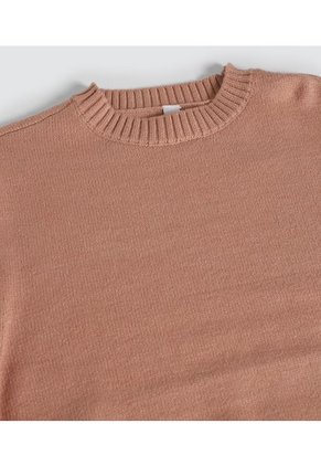 Saco Para Mujer Cuello Redondo Color Café  Marca Ostu #40330077