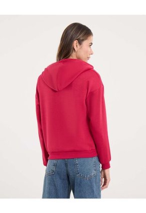 Buzo Para Mujer Hoodie Color Rojo Marca Ostu #40060461