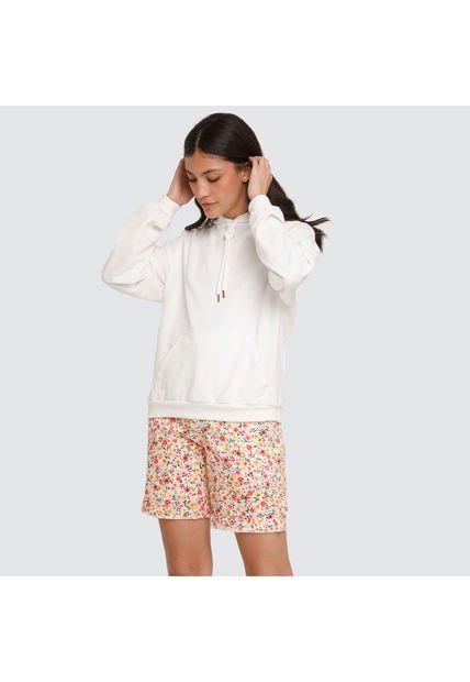 Bermuda Para Mujer  Color Crema Marca Ostu #40100047