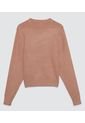 Saco Para Mujer Cuello Redondo Color Café  Marca Ostu #40330077 de Ostu